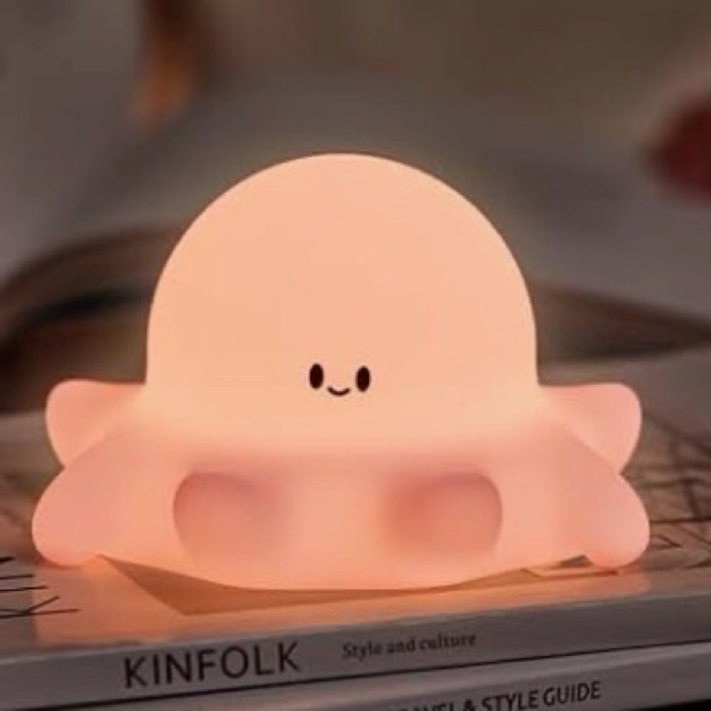 Pink Octopus Night Light